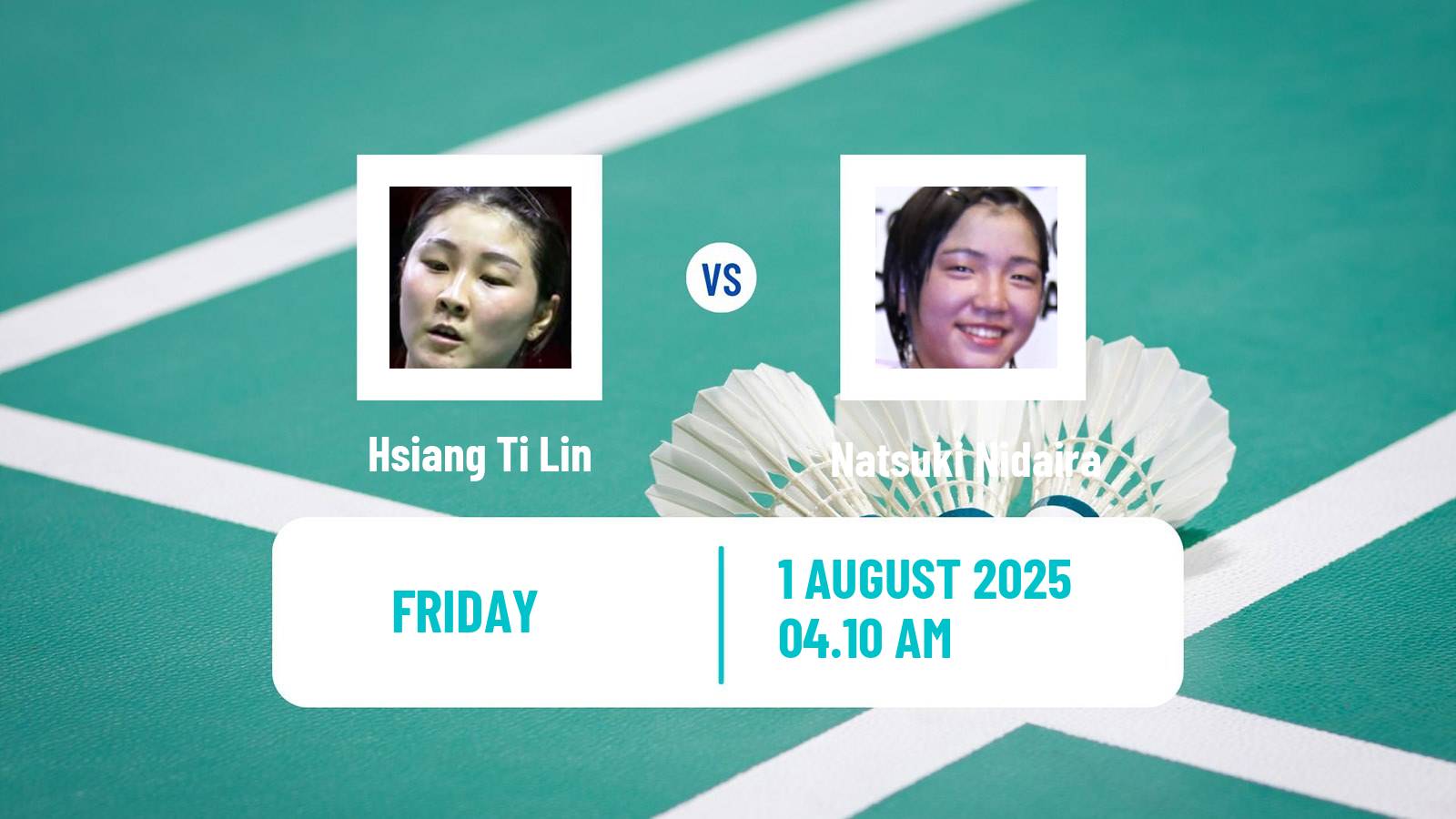 Badminton BWF World Tour Macau Open Women Hsiang Ti Lin - Natsuki Nidaira