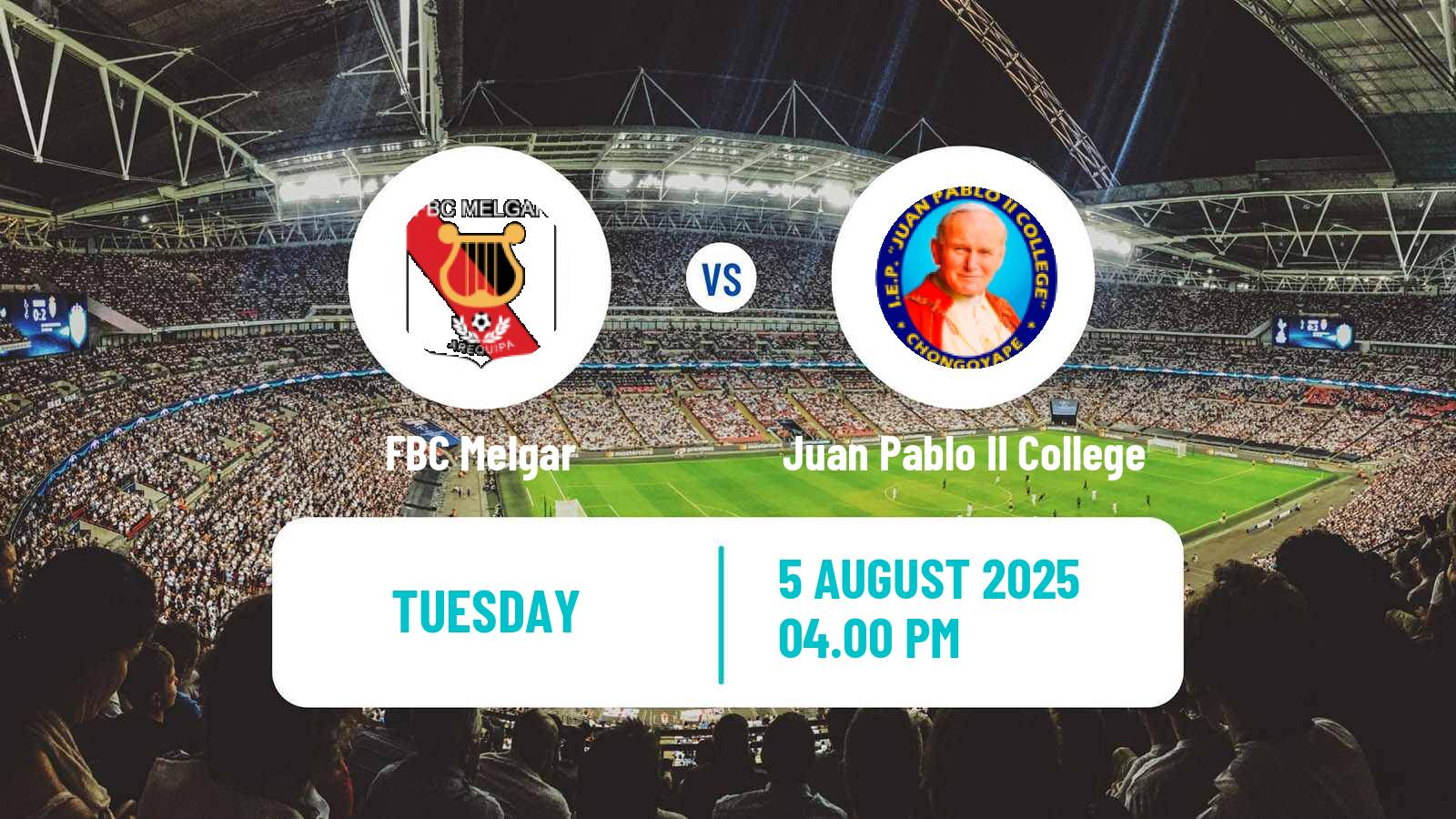 Soccer Peruvian Liga 1 FBC Melgar - Juan Pablo II College