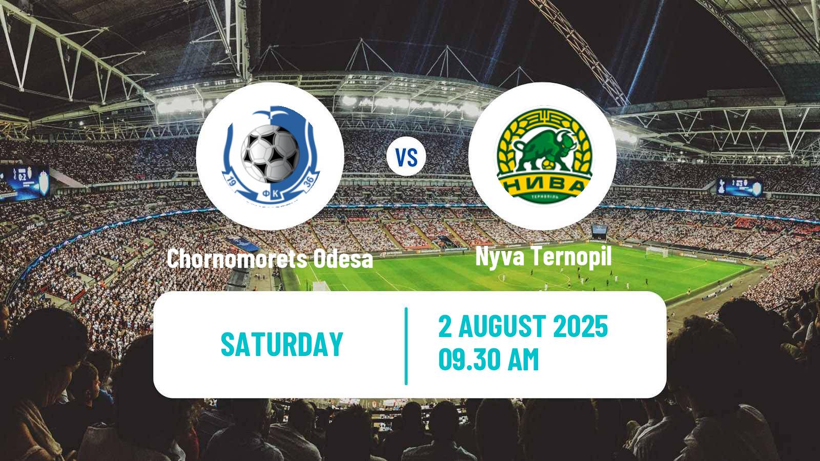 Soccer Ukrainian Persha Liga Chornomorets Odesa - Nyva Ternopil