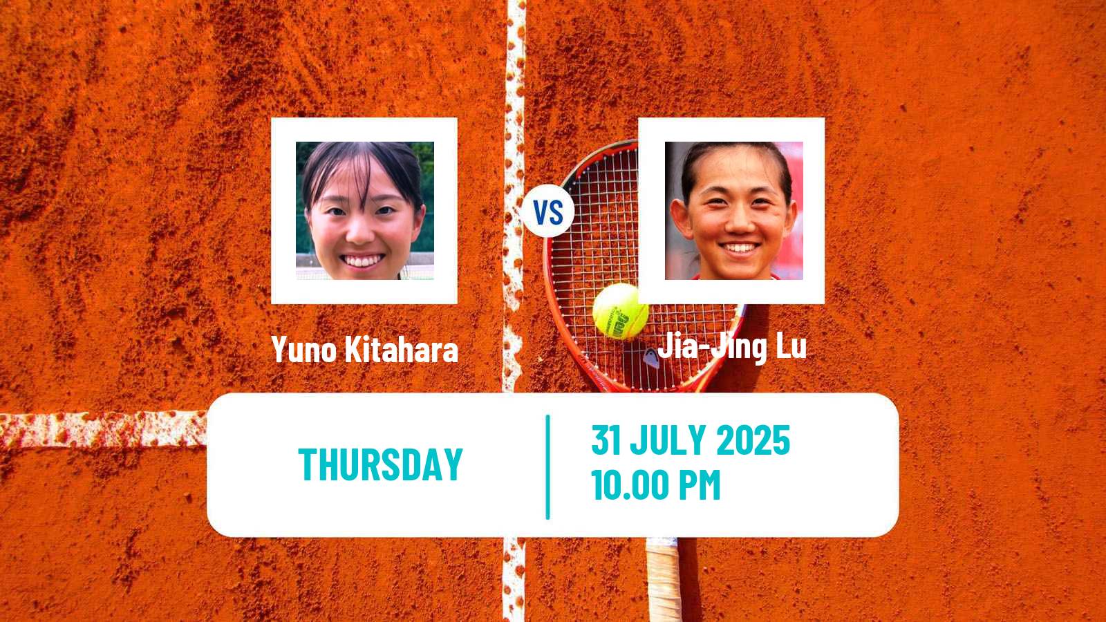 Tennis ITF W35 Nakhon Pathom Women Yuno Kitahara - Jia-Jing Lu