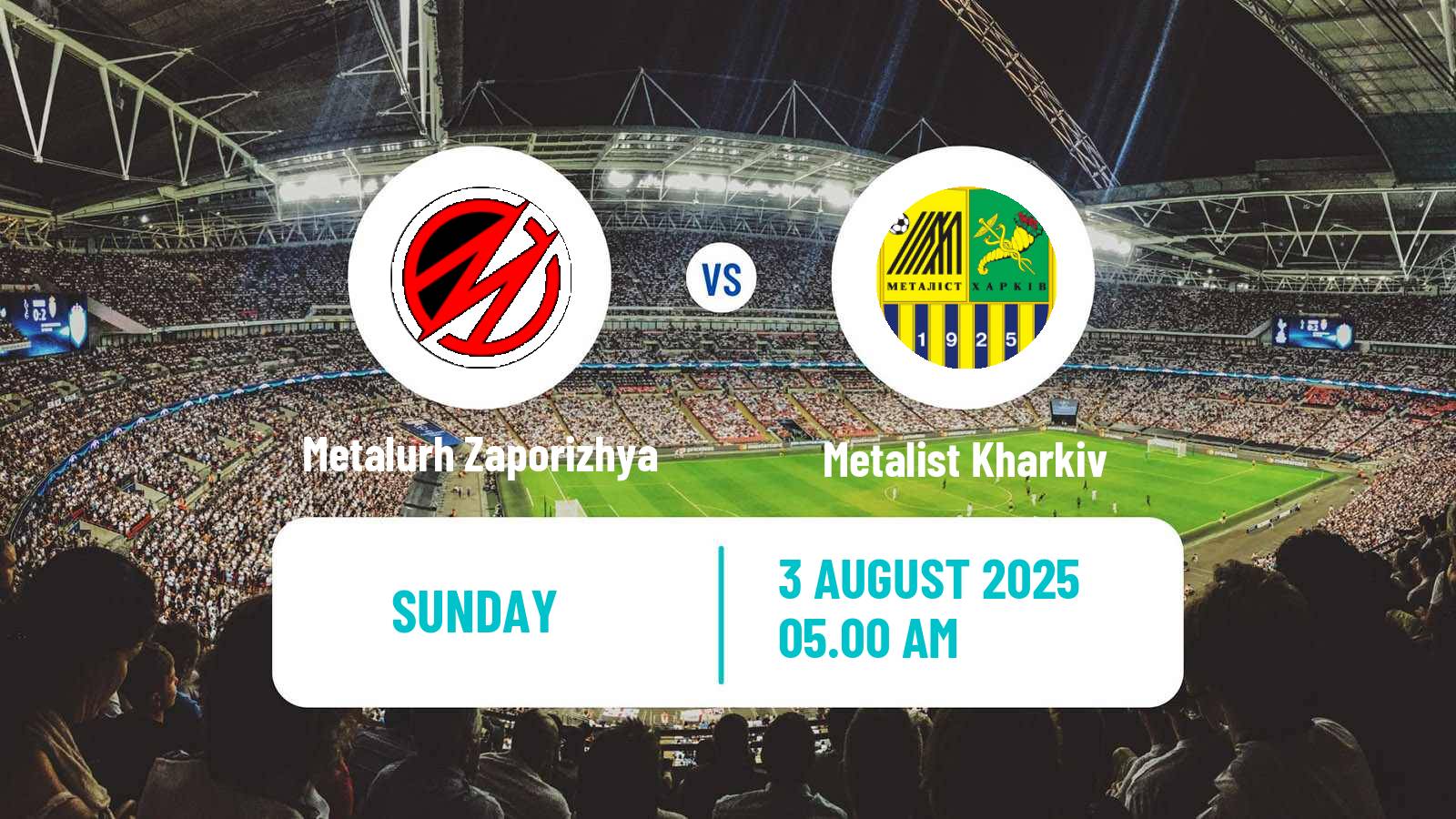 Soccer Ukrainian Persha Liga Metalurh Zaporizhya - Metalist Kharkiv
