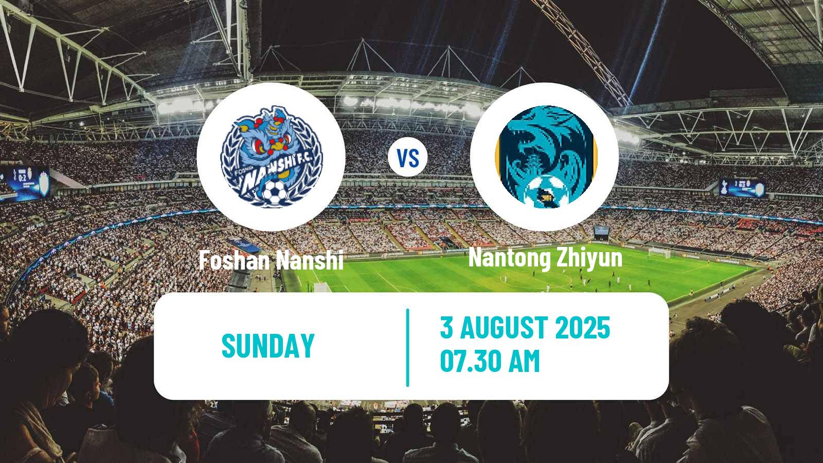 Soccer Chinese Jia League Foshan Nanshi - Nantong Zhiyun