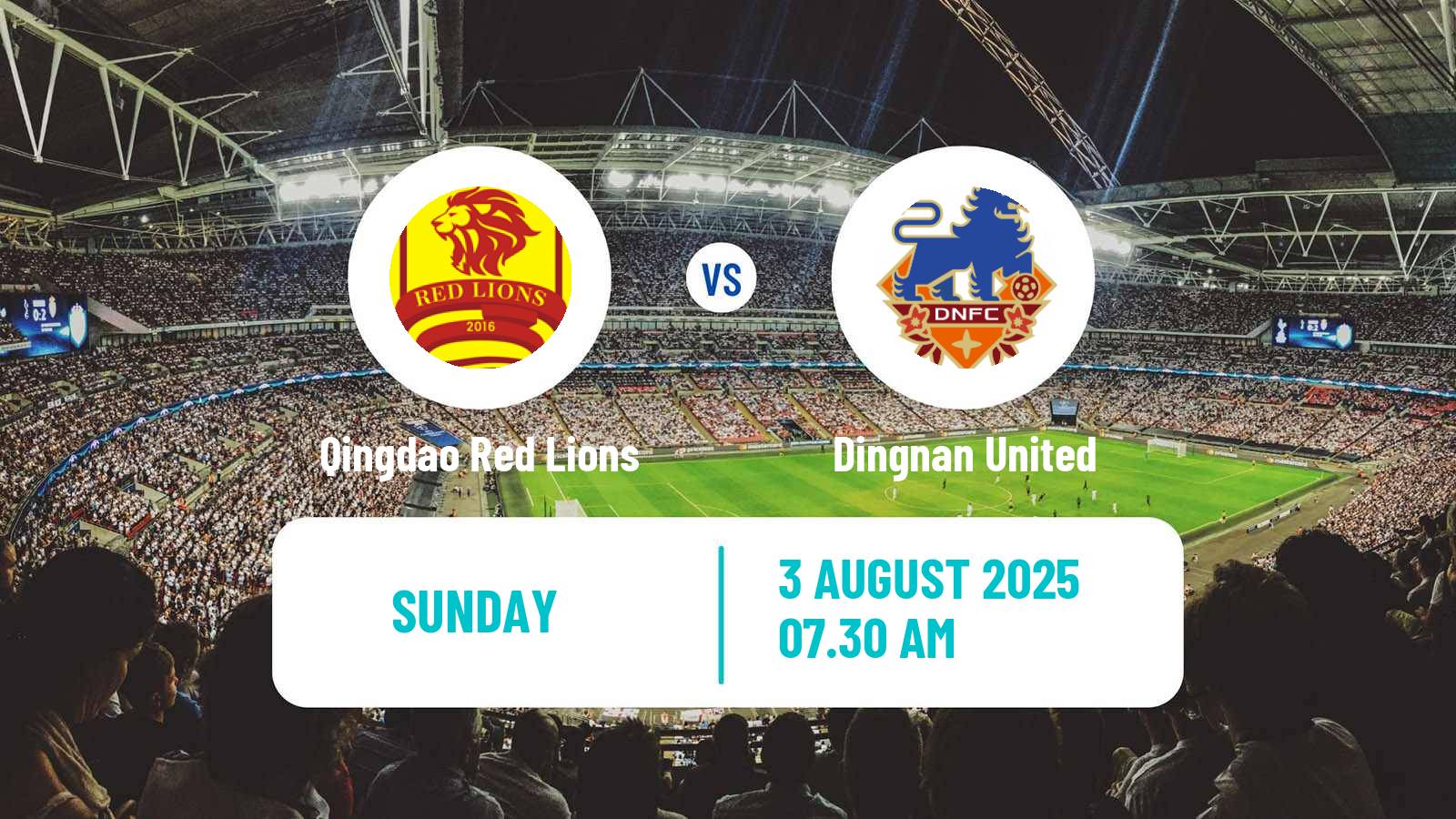 Soccer Chinese Jia League Qingdao Red Lions - Dingnan United
