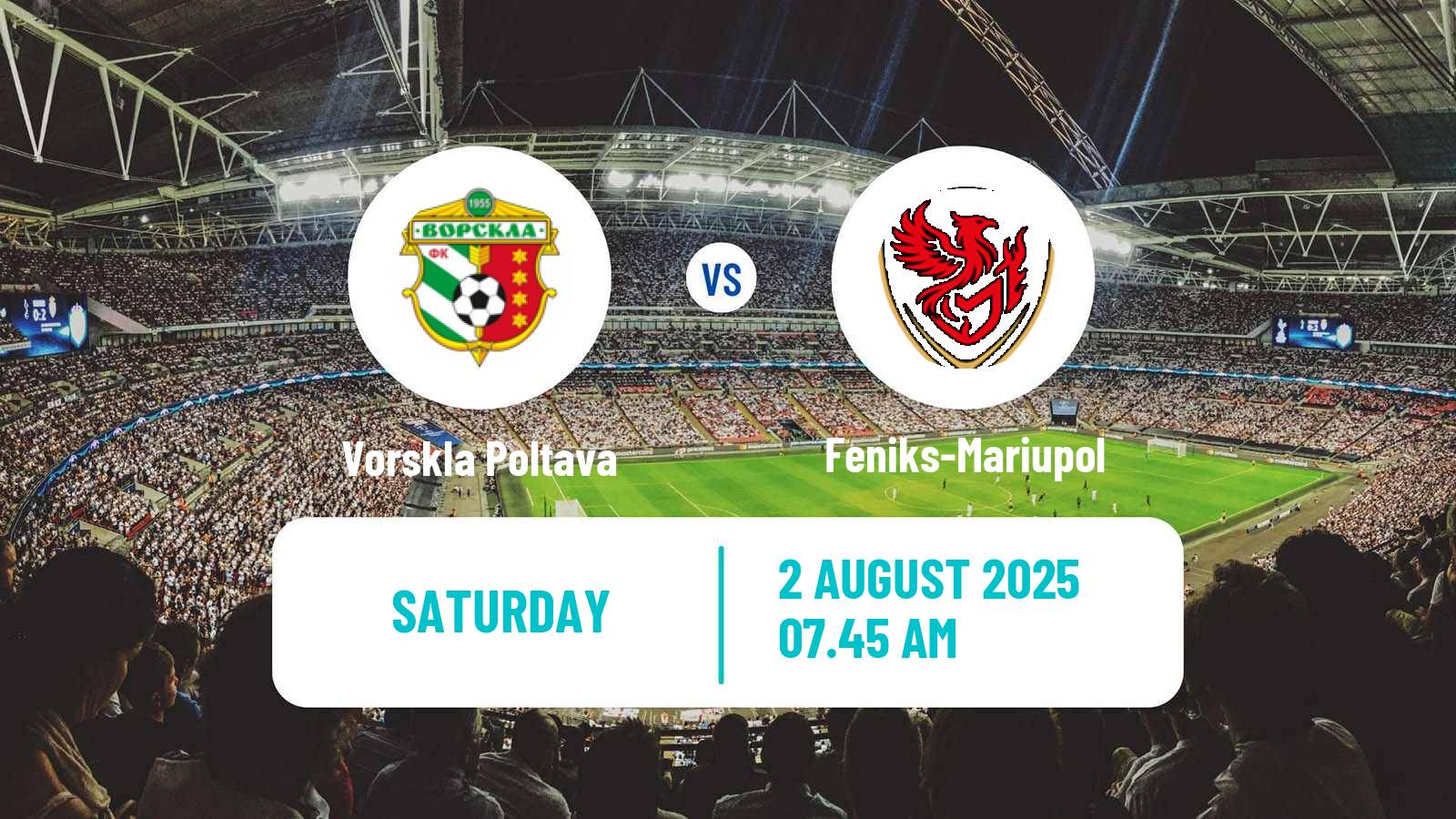 Soccer Ukrainian Persha Liga Vorskla Poltava - Feniks-Mariupol