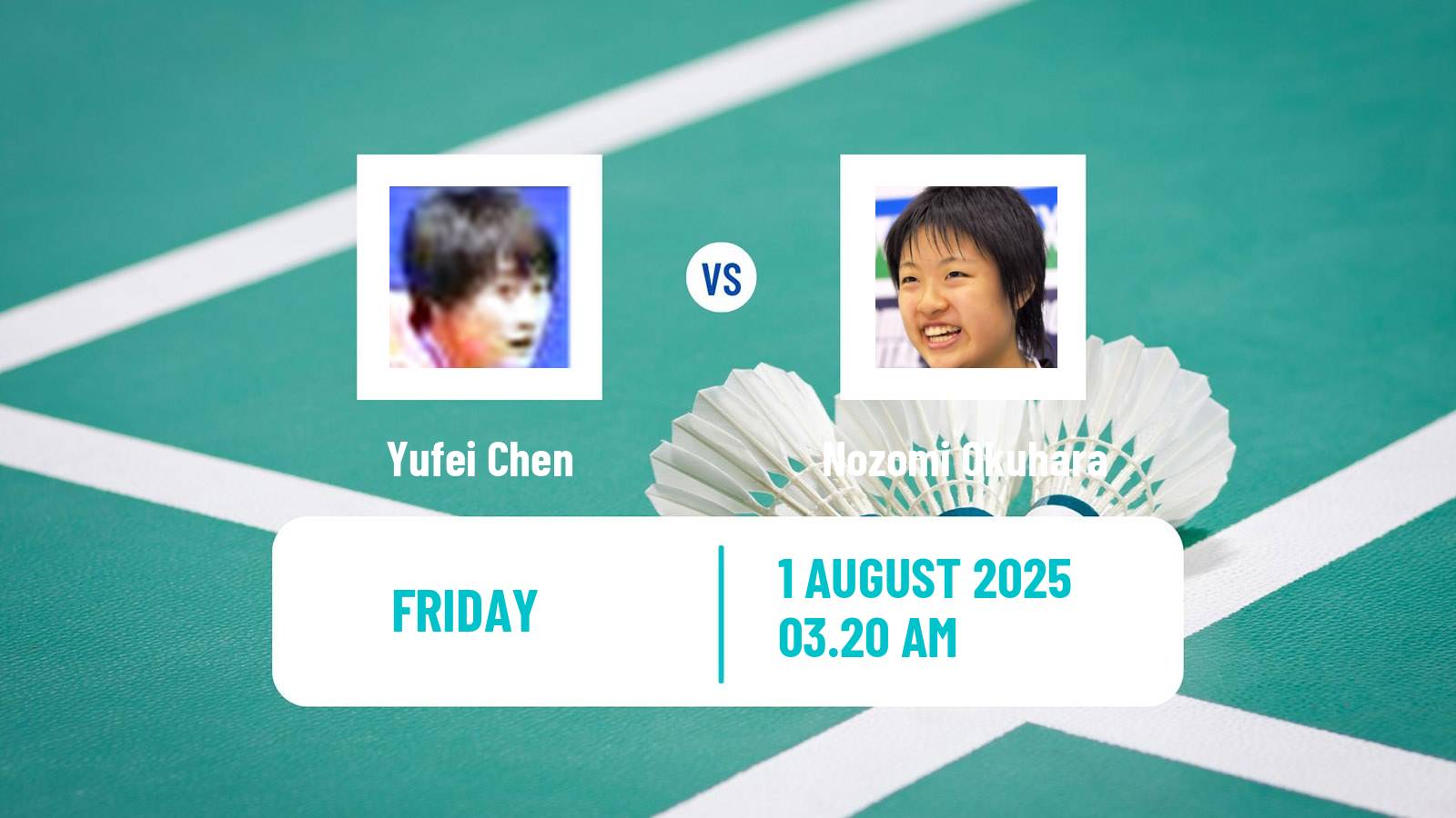 Badminton BWF World Tour Macau Open Women Yufei Chen - Nozomi Okuhara