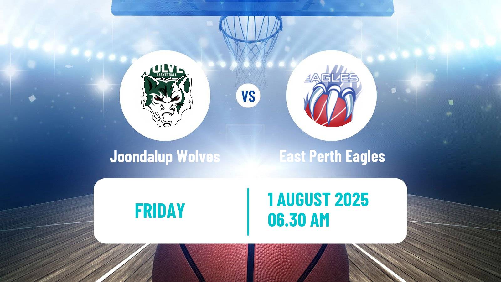 Basketball Australian NBL1 West Women Joondalup Wolves - East Perth Eagles