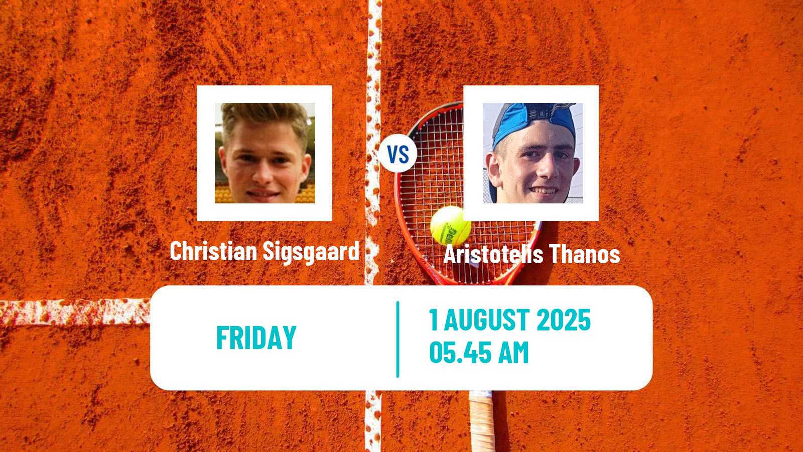 Tennis ITF M25 Gentofte Men Christian Sigsgaard - Aristotelis Thanos