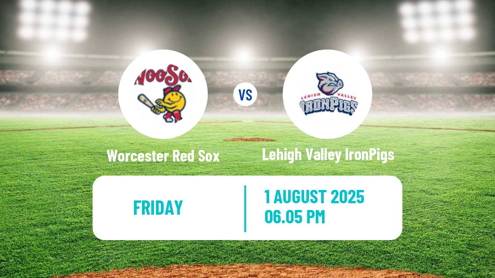 Baseball IL Worcester Red Sox - Lehigh Valley IronPigs