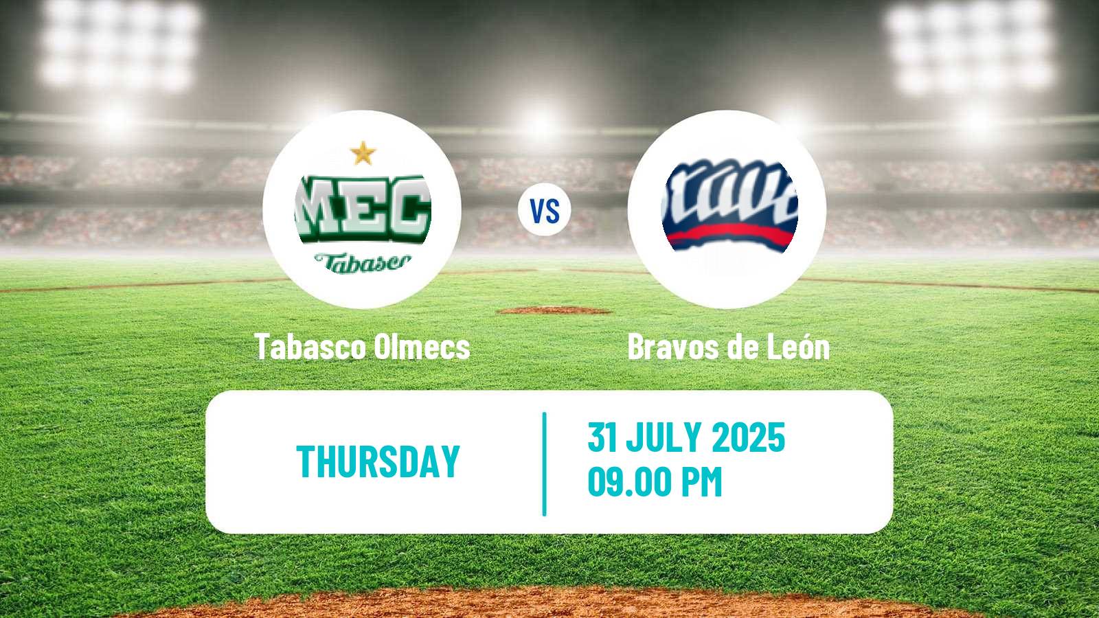Baseball LMB Tabasco Olmecs - Bravos de León