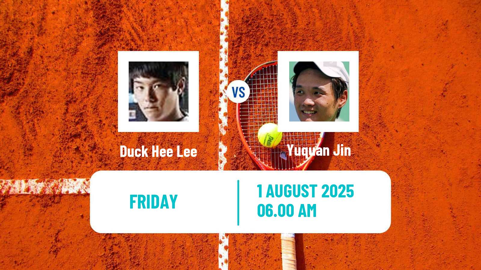 Tennis ITF M15 Wuning 2 Men Duck Hee Lee - Yuquan Jin