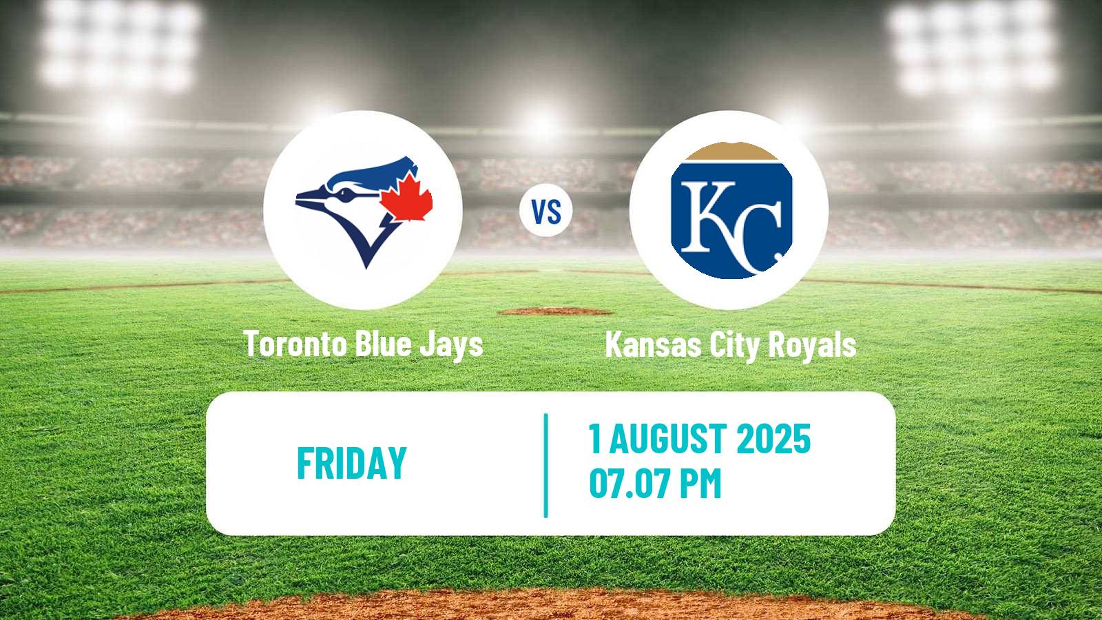 Baseball MLB Toronto Blue Jays - Kansas City Royals