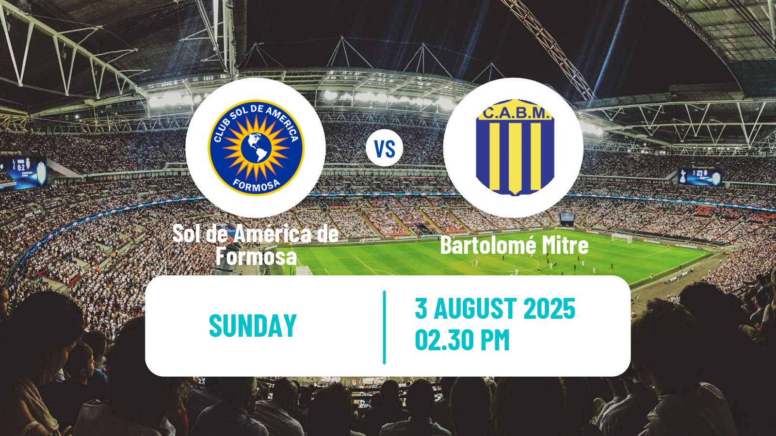 Soccer Argentinian Torneo Federal Sol de América de Formosa - Bartolomé Mitre