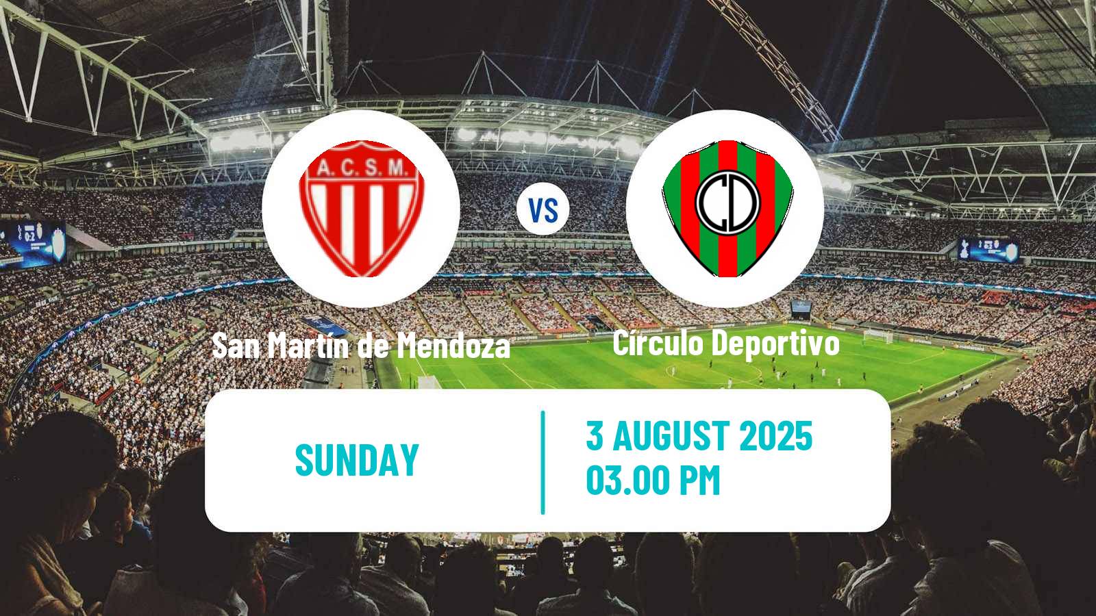 Soccer Argentinian Torneo Federal San Martín de Mendoza - Círculo Deportivo