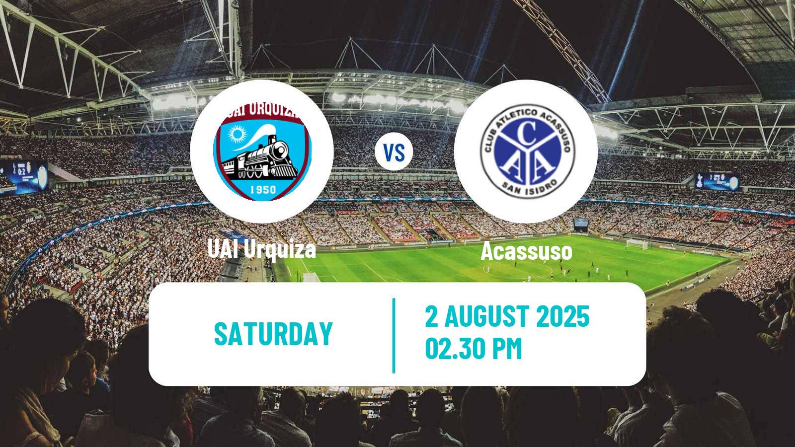 Soccer Argentinian Primera B UAI Urquiza - Acassuso