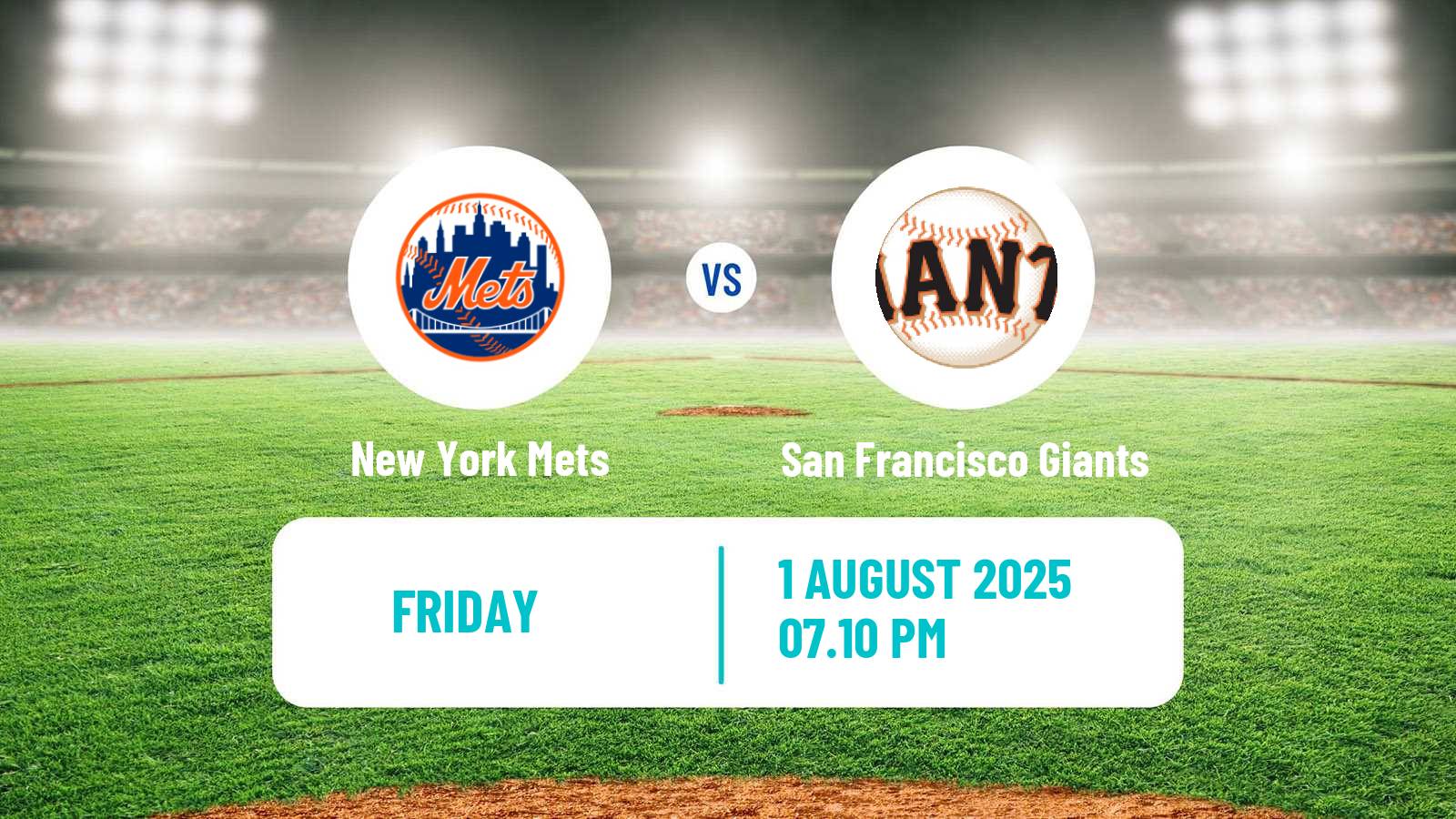 Baseball MLB New York Mets - San Francisco Giants