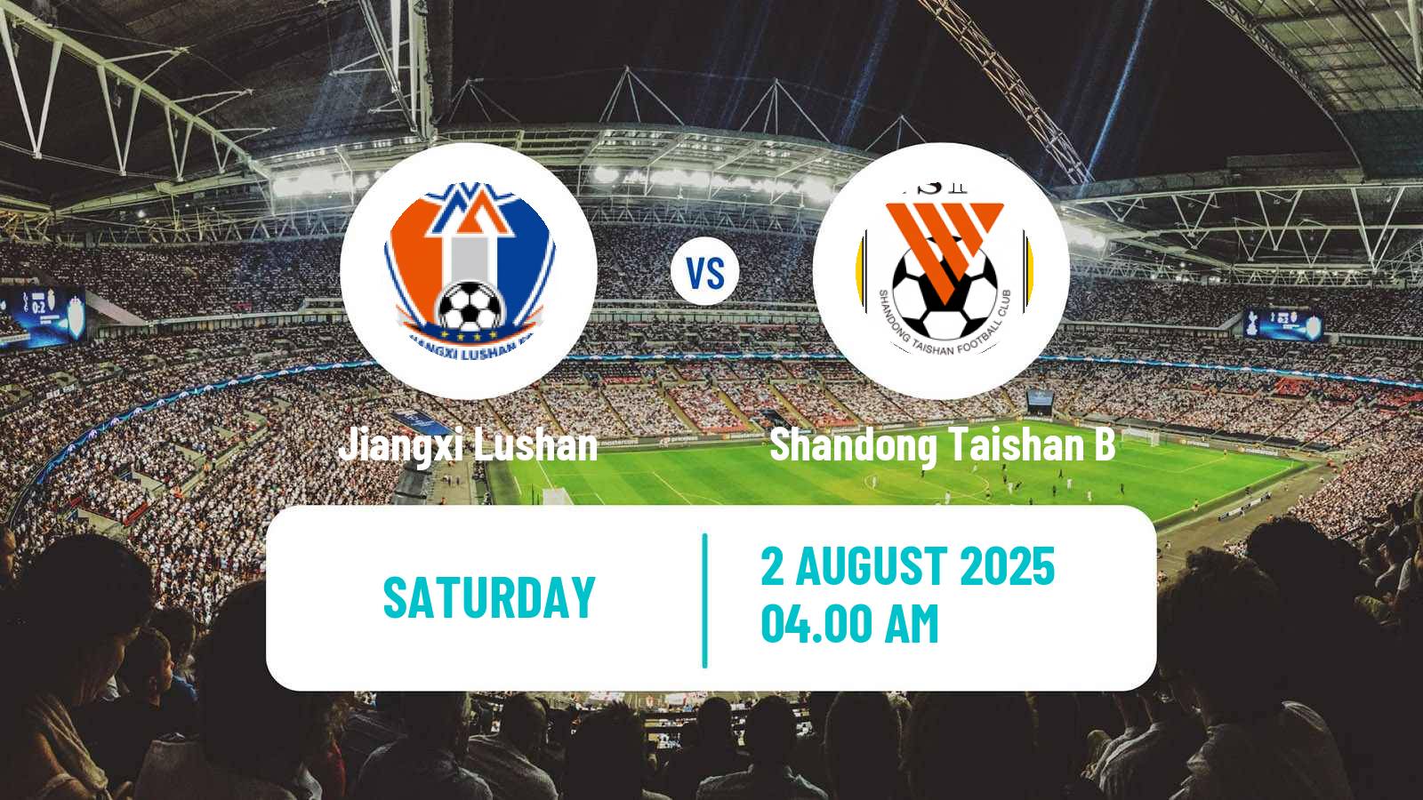 Soccer Chinese Yi League Jiangxi Lushan - Shandong Taishan B