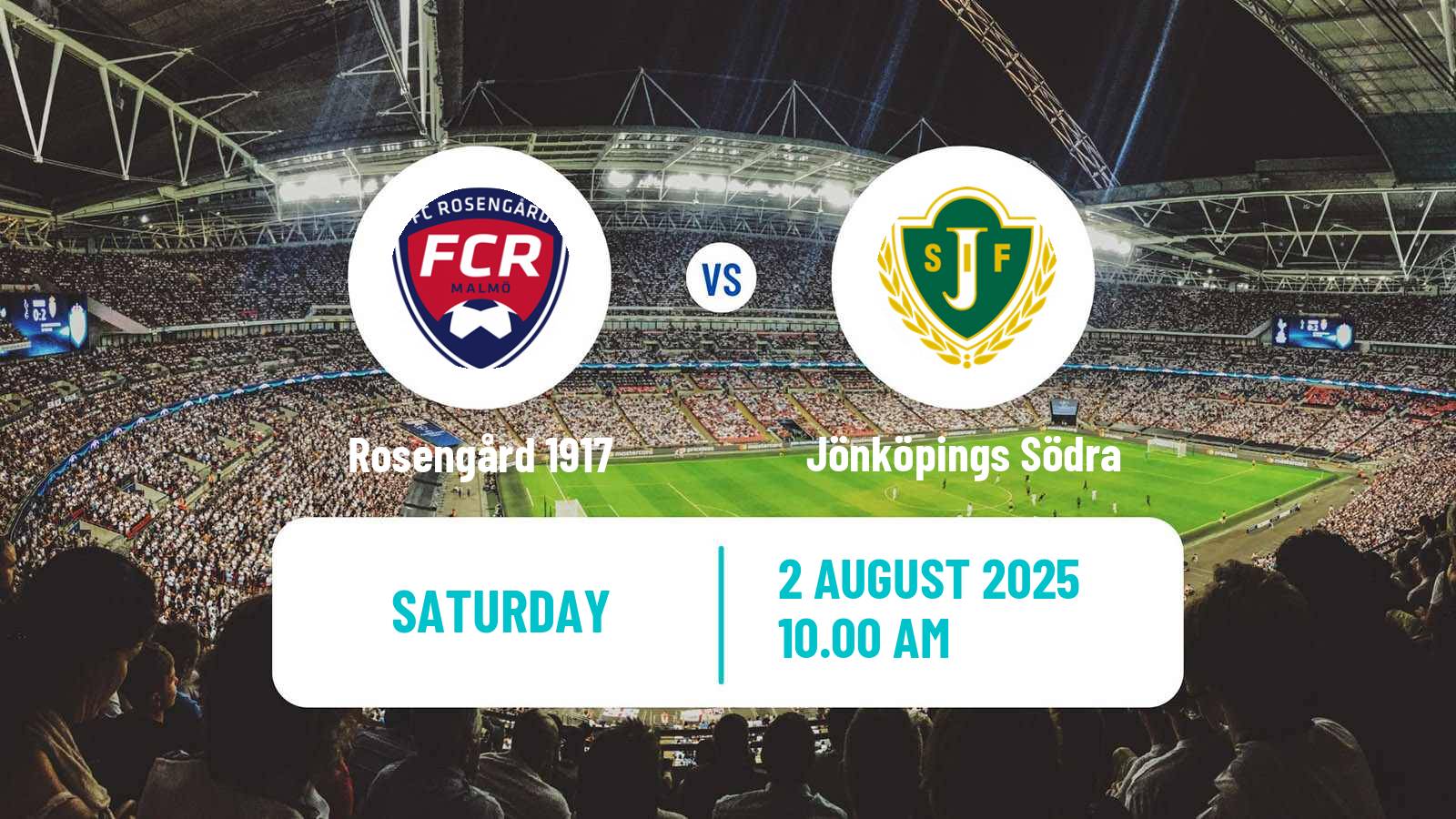 Soccer Swedish Division 1 Södra Rosengård 1917 - Jönköpings Södra