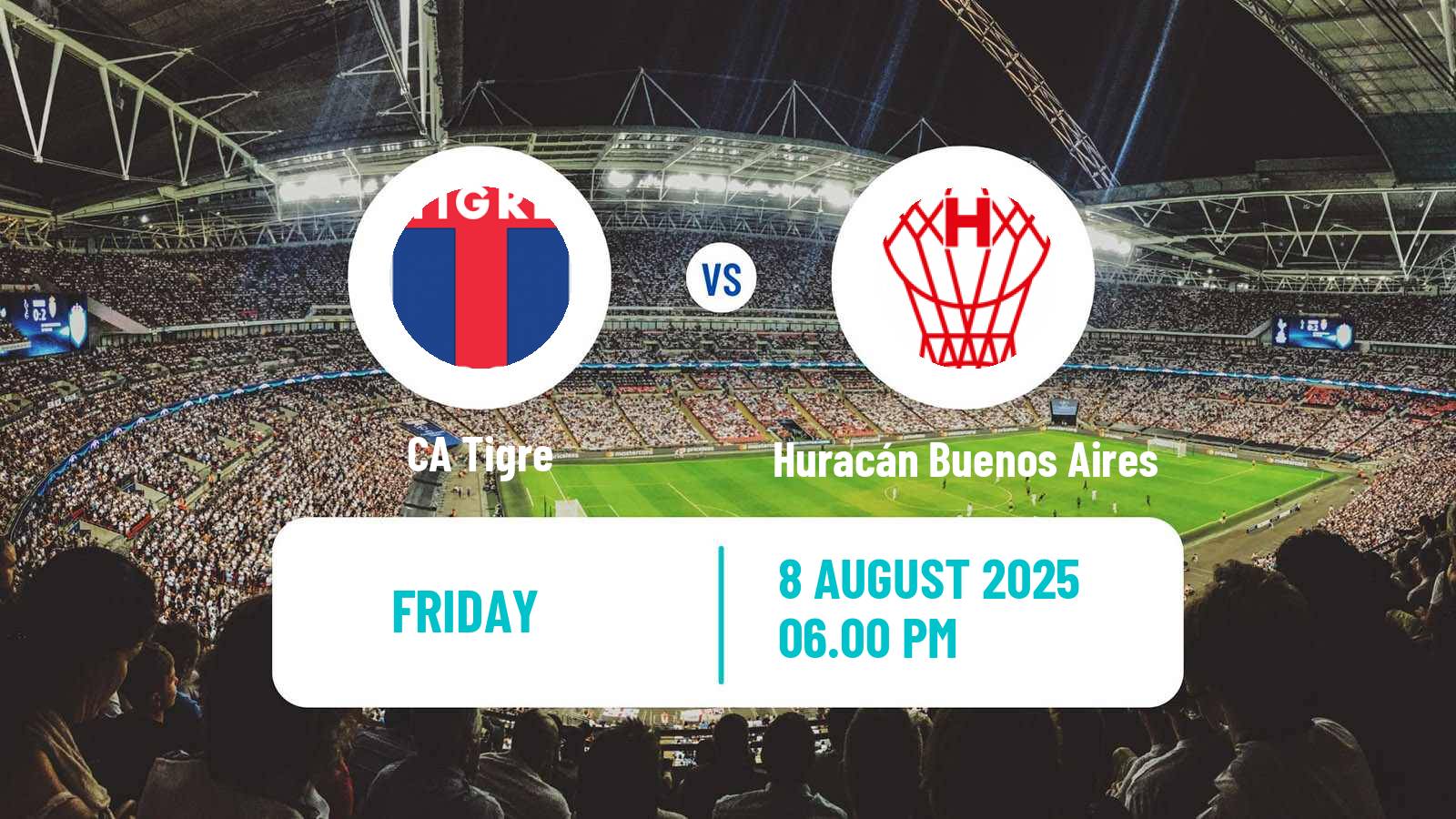 Soccer Argentinian Liga Profesional Tigre - Huracán Buenos Aires