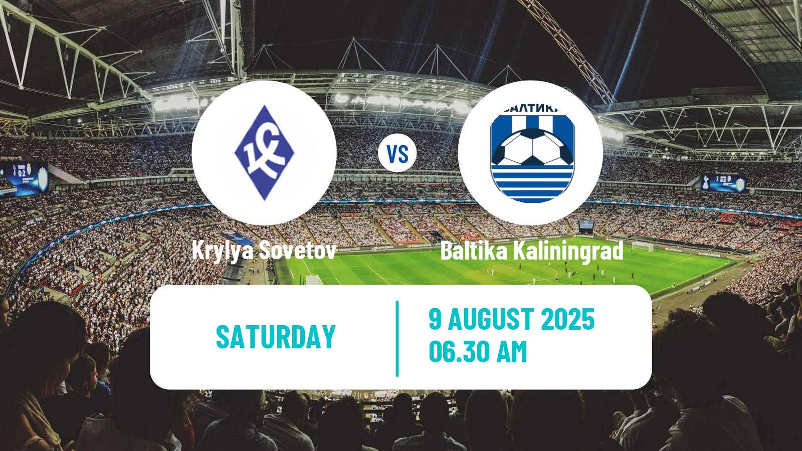 Soccer Russian Premier League Krylya Sovetov - Baltika Kaliningrad