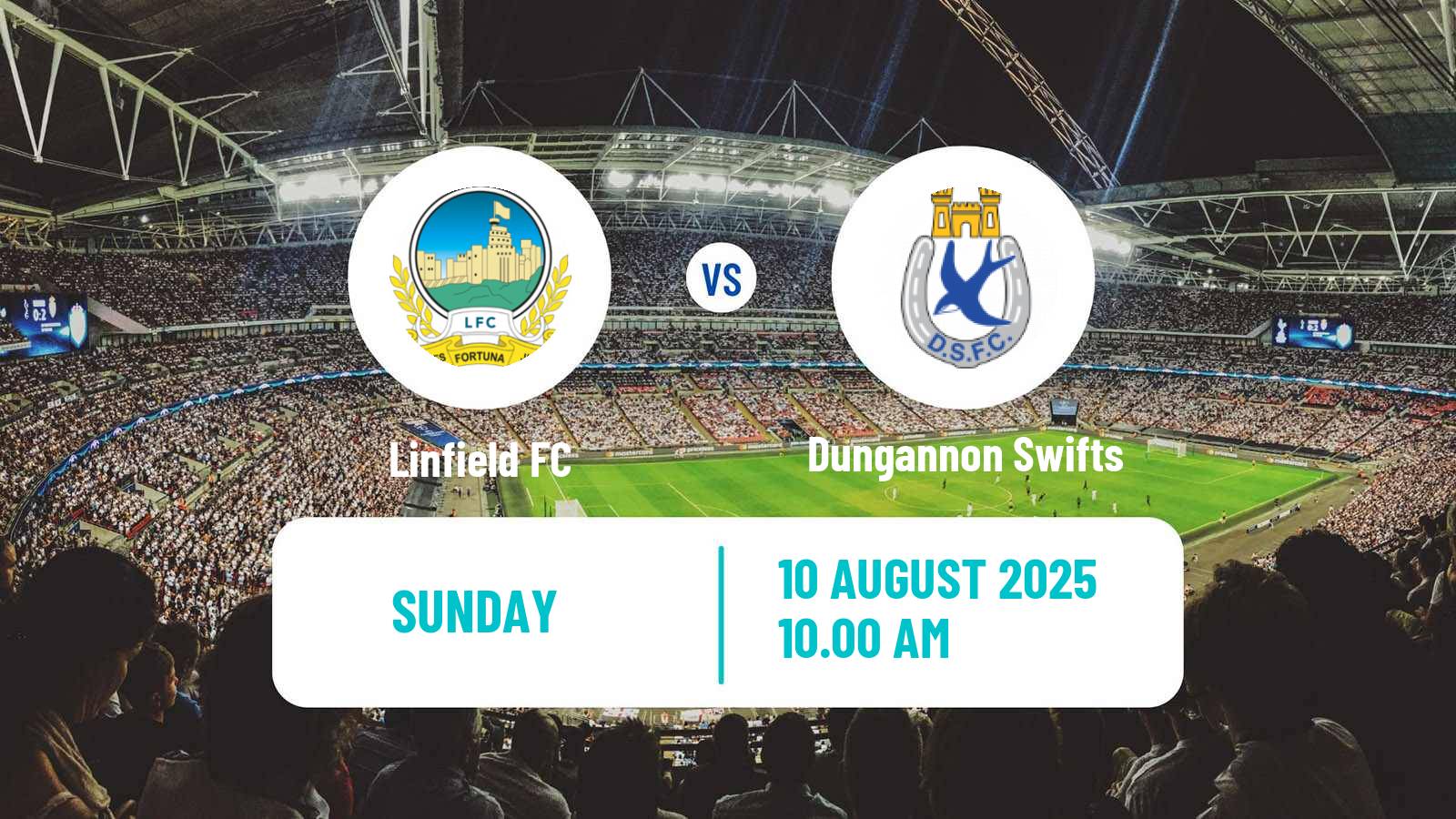 Soccer Northern Irish Premiership Linfield - Dungannon Swifts