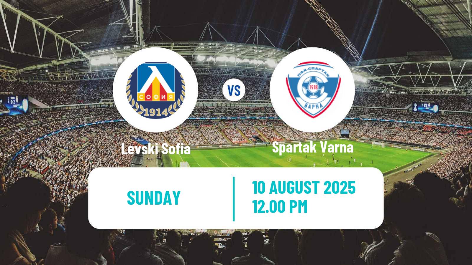 Soccer Bulgarian Parva Liga Levski Sofia - Spartak Varna