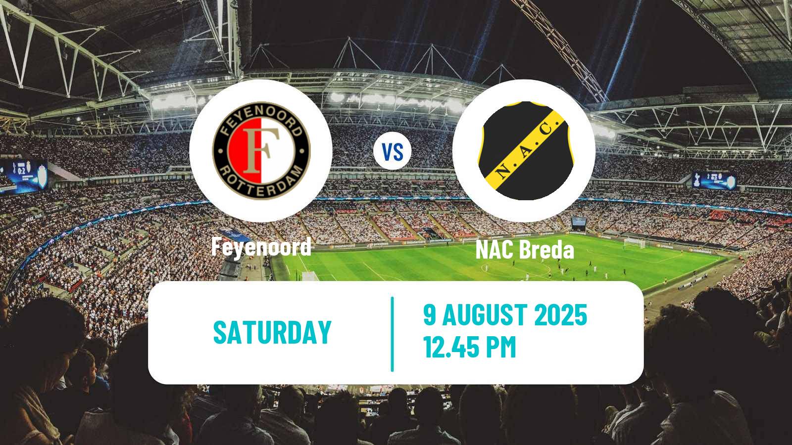 Soccer Dutch Eredivisie Feyenoord - NAC Breda