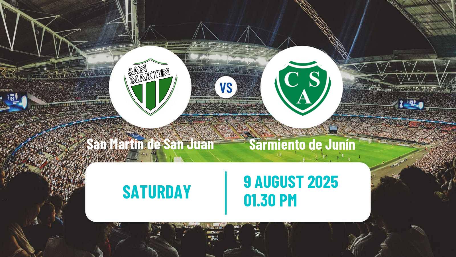 Soccer Argentinian Liga Profesional San Martín de San Juan - Sarmiento de Junín