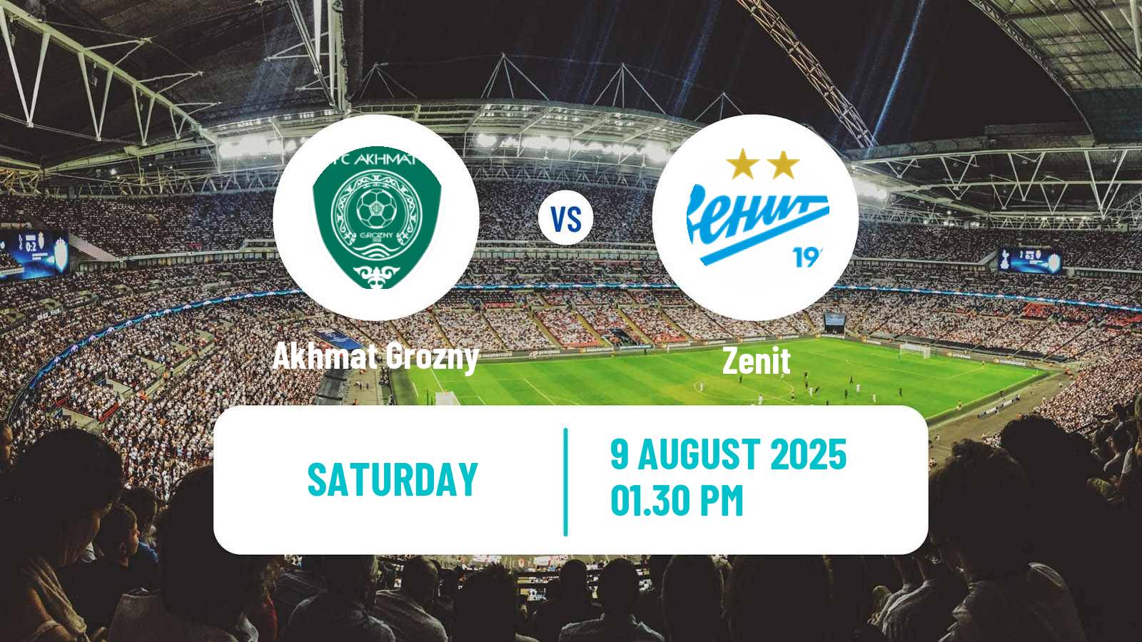 Soccer Russian Premier League Akhmat Grozny - Zenit