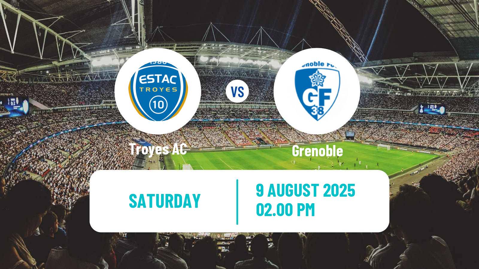 Soccer French Ligue 2 Troyes - Grenoble
