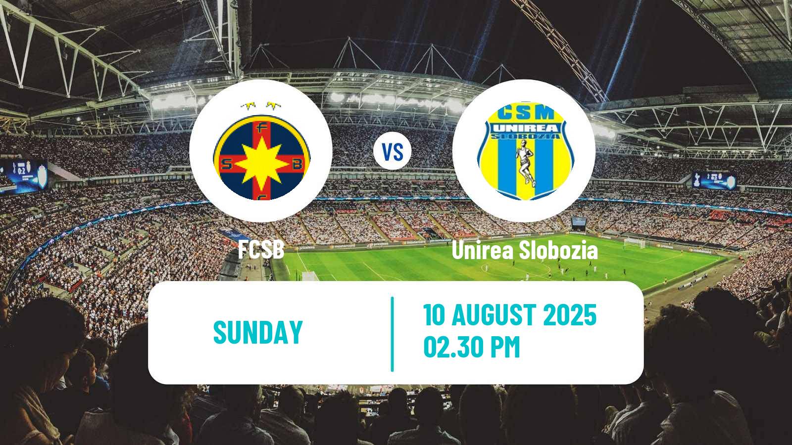 Soccer Romanian Liga 1 FCSB - Unirea Slobozia