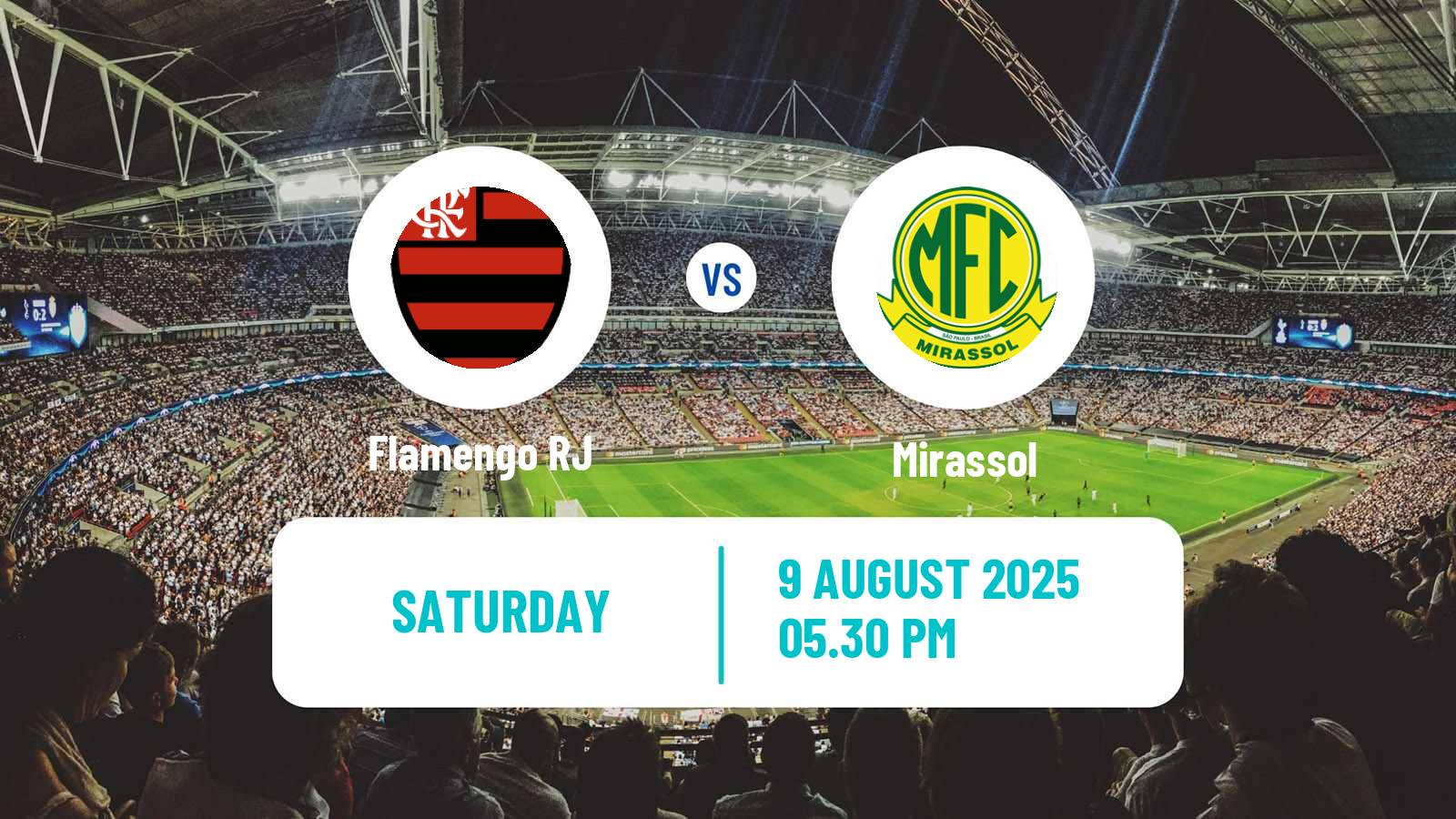 Soccer Brazilian Serie A Flamengo - Mirassol