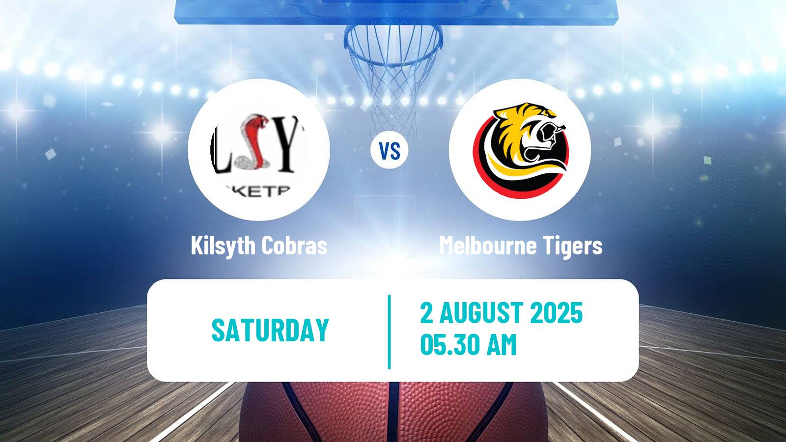 Basketball Australian NBL1 South Kilsyth Cobras - Melbourne Tigers