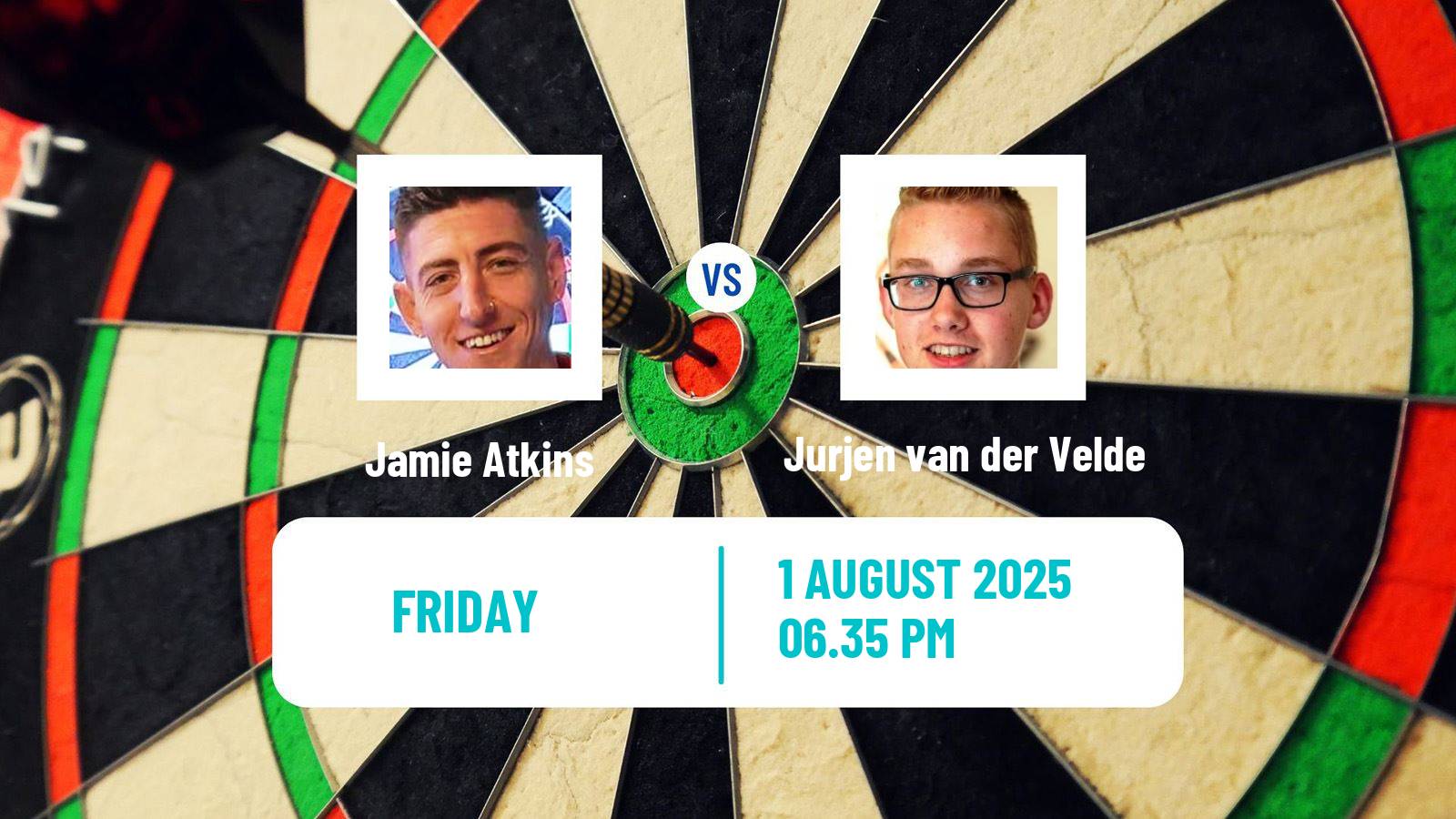 Darts Modus Super Series Jamie Atkins - Jurjen van der Velde