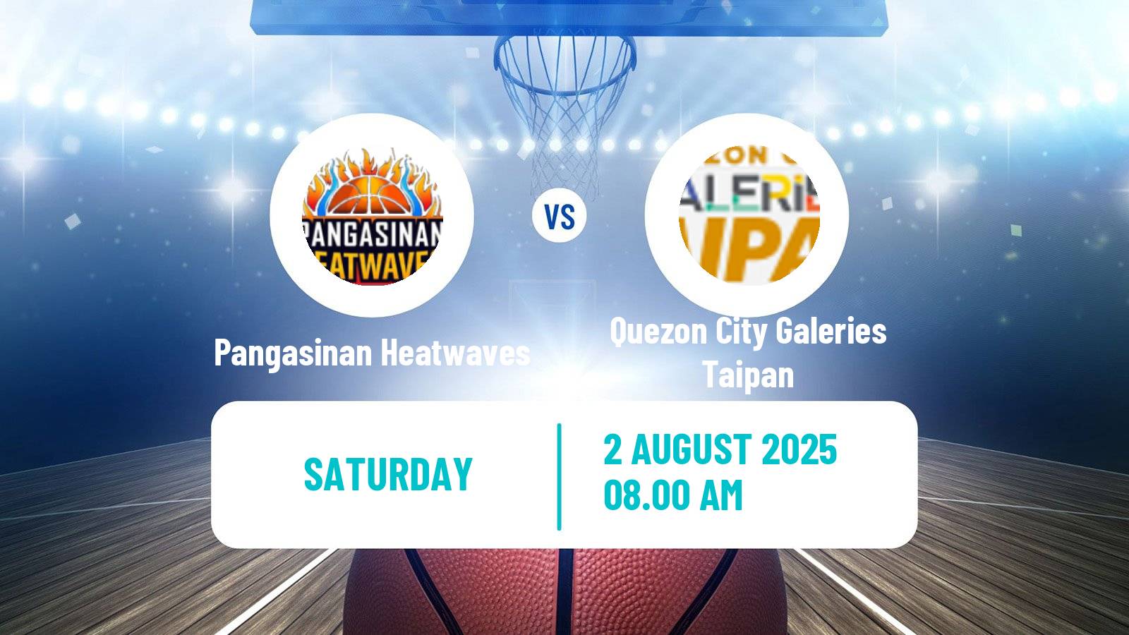 Basketball Philippines MBPL  Pangasinan Heatwaves - Quezon City Galeries Taipan