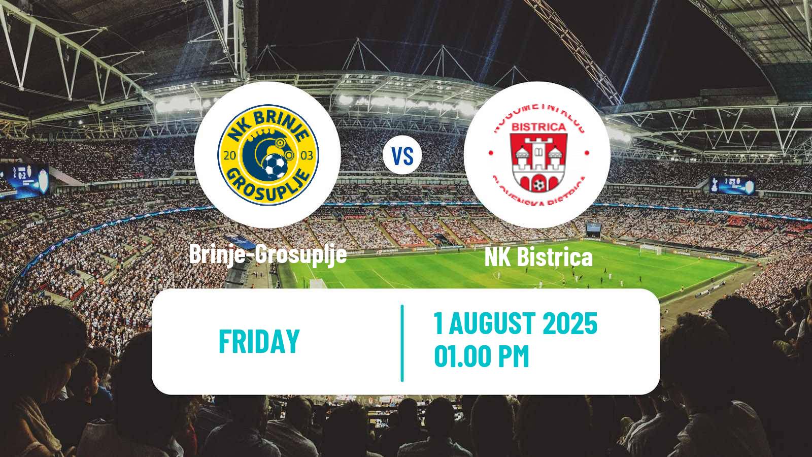 Soccer Club Friendly Brinje-Grosuplje - Bistrica