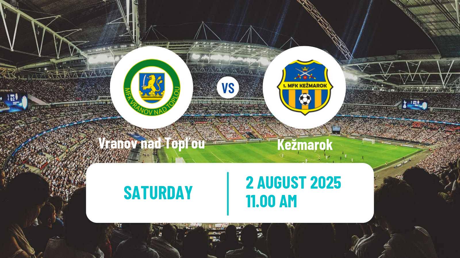 Soccer Slovak 3 Liga East Vranov nad Topľou - Kežmarok