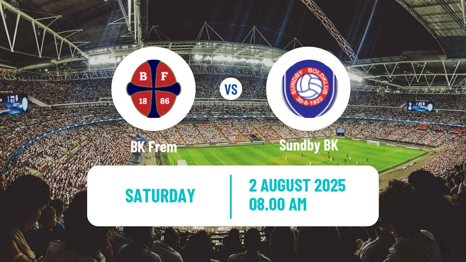 Soccer Danish 3 Division BK Frem - Sundby