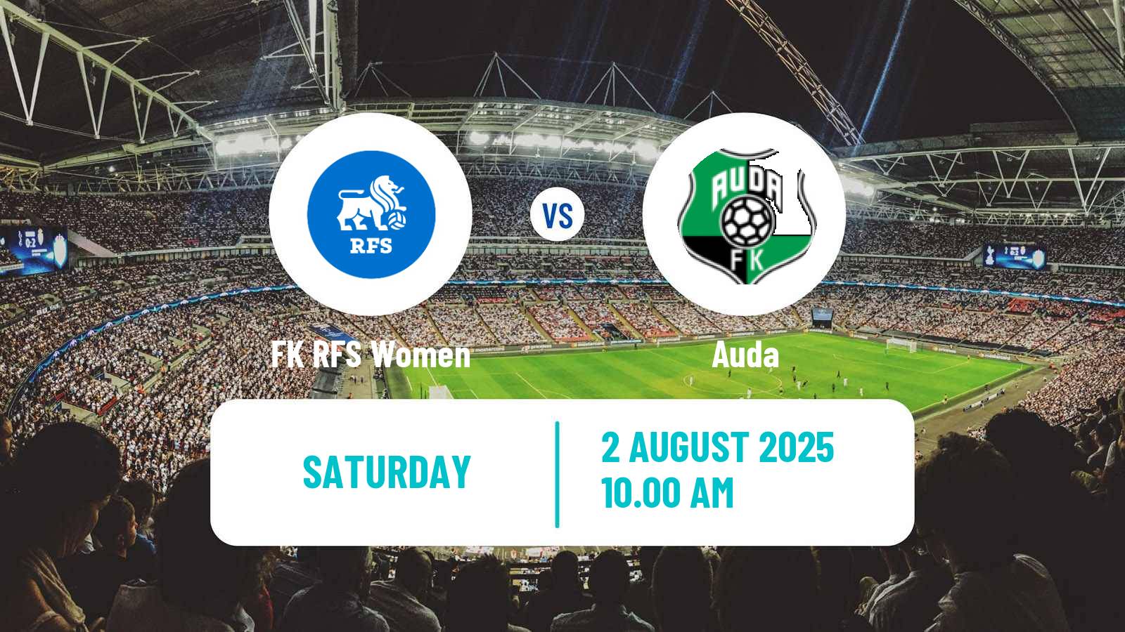 Soccer Latvian 1 Liga Women RFS - Auda
