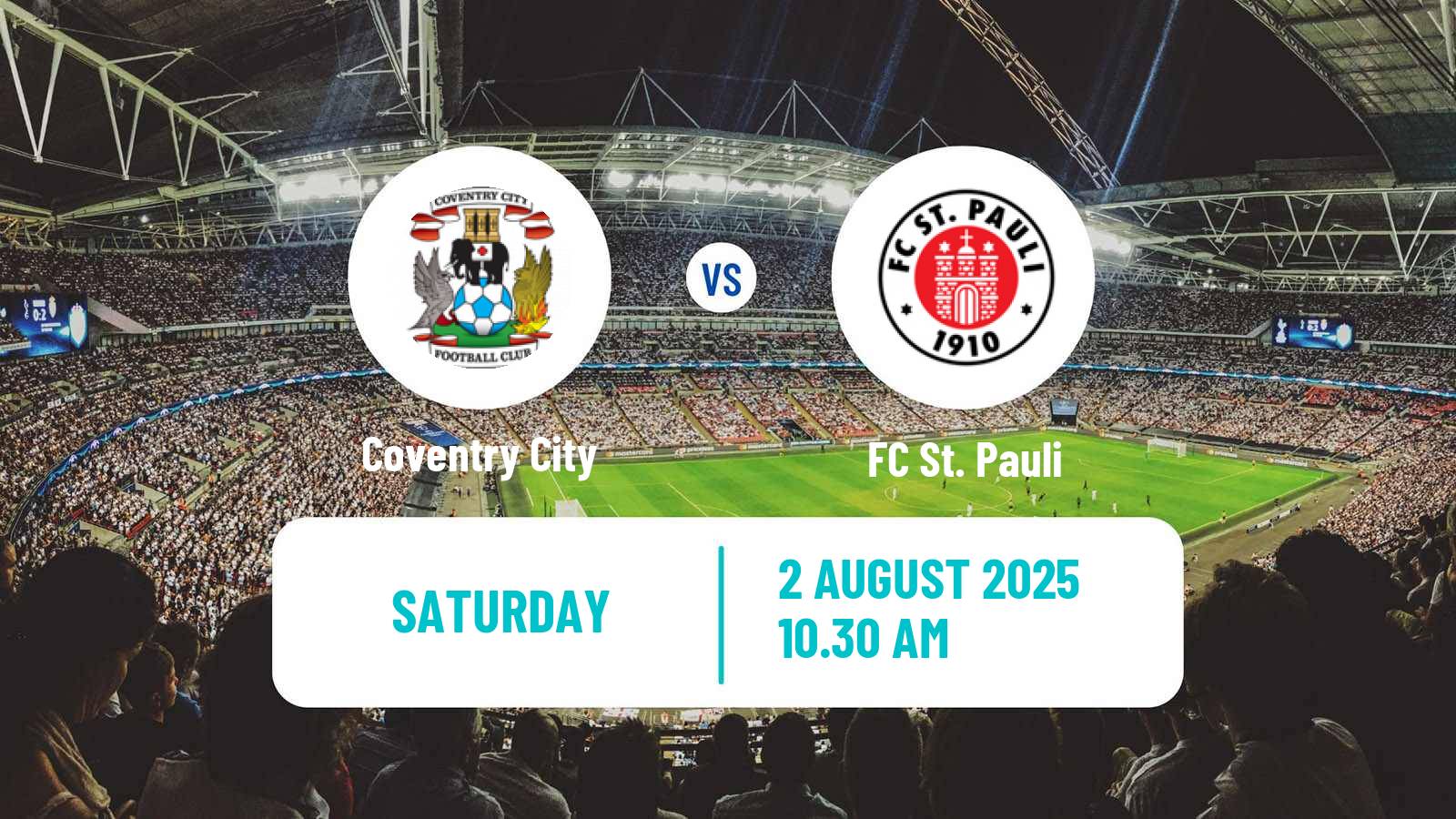 Soccer Club Friendly Coventry City - St. Pauli