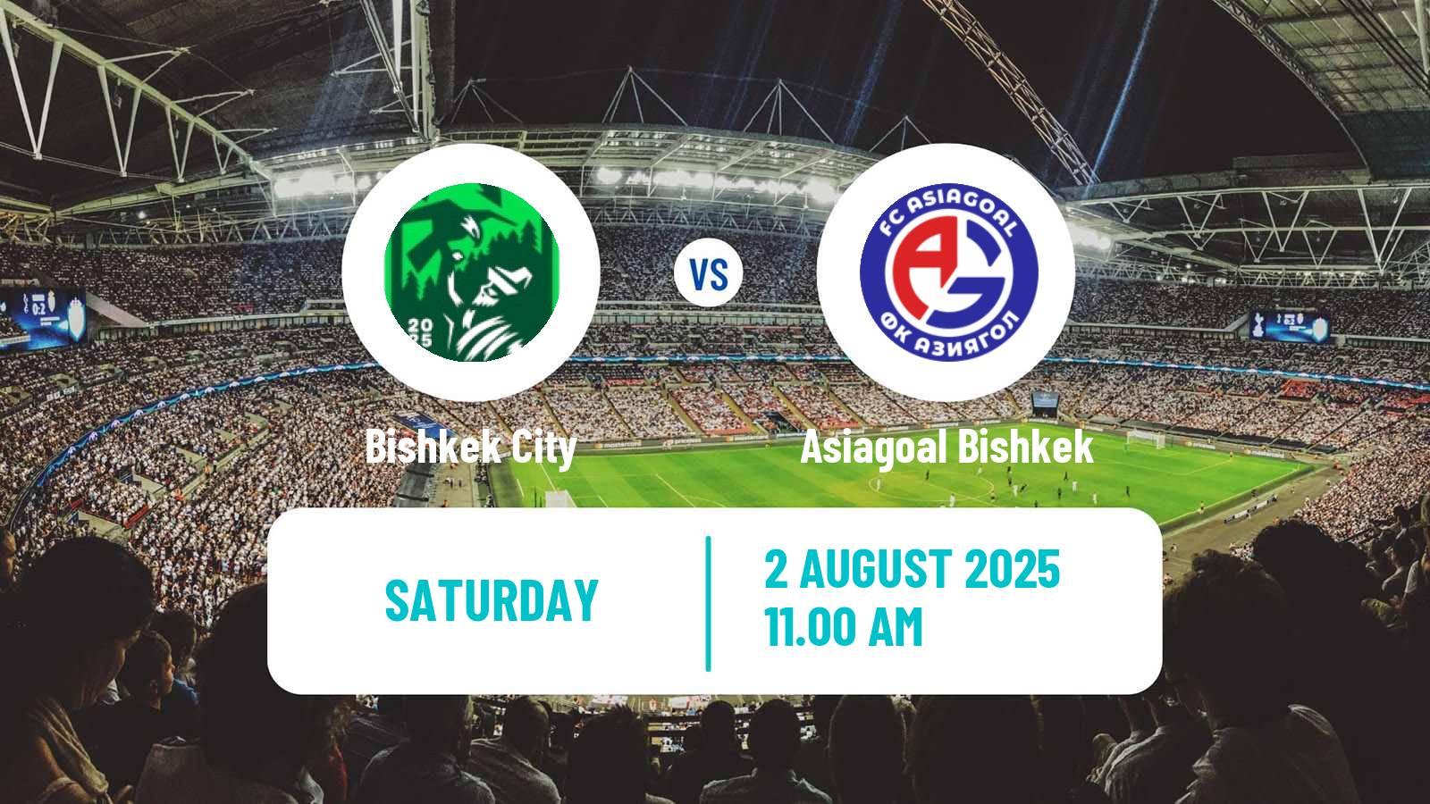 Soccer Kyrgyzstan Premier Liga Bishkek City - Asiagoal Bishkek