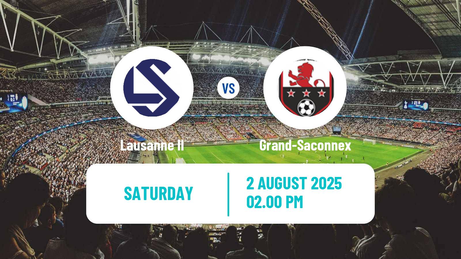 Soccer Swiss Promotion League Lausanne II - Grand-Saconnex