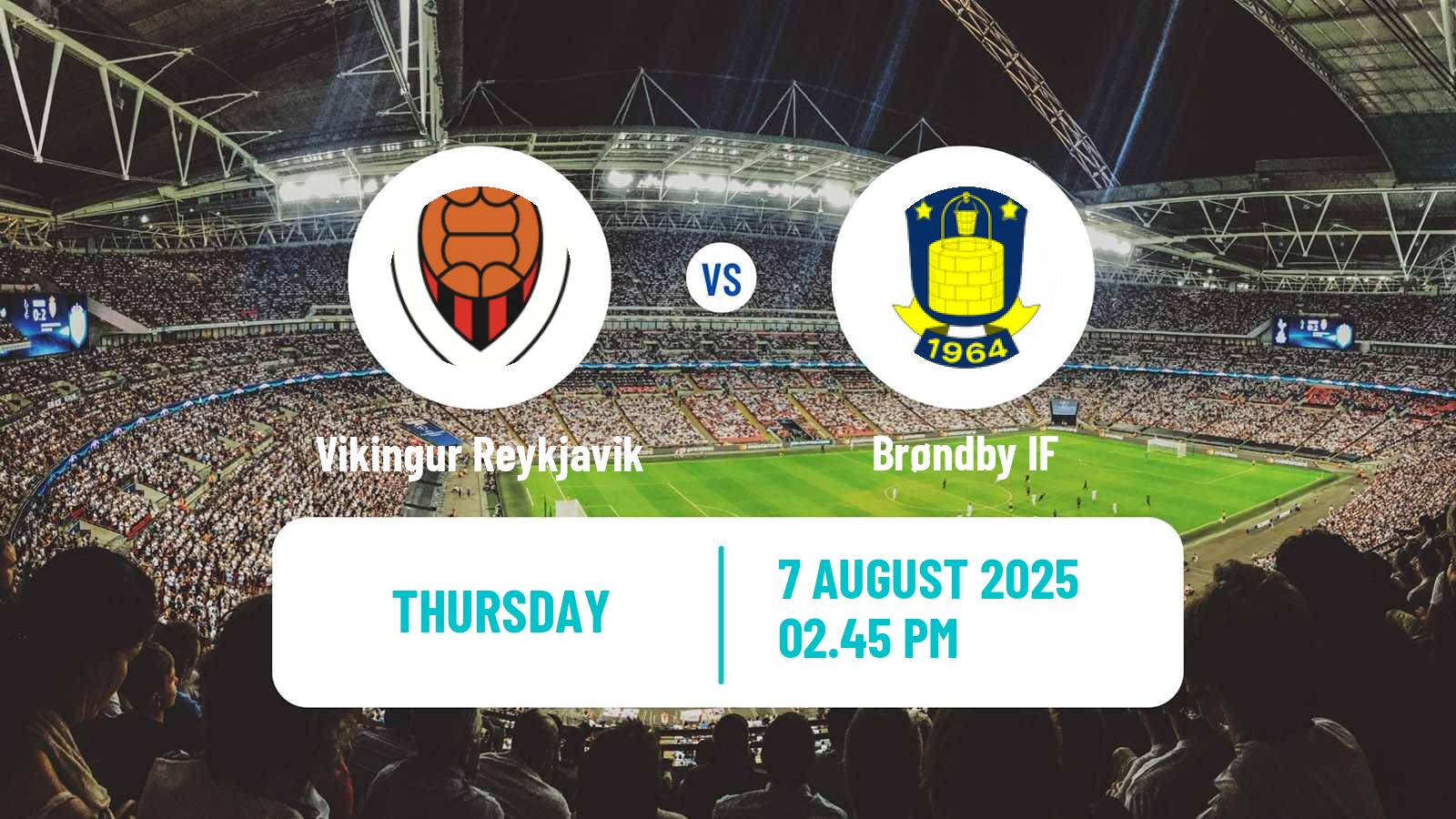 Soccer UEFA Europa Conference League Vikingur Reykjavik - Brøndby
