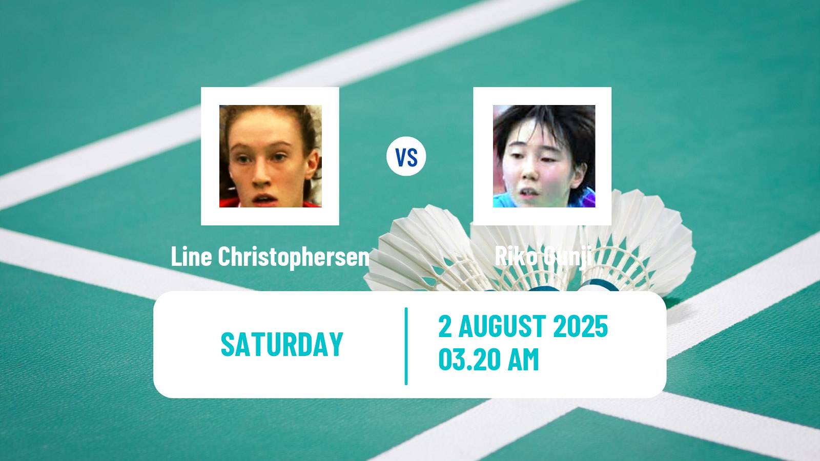 Badminton BWF World Tour Macau Open Women Line Christophersen - Riko Gunji