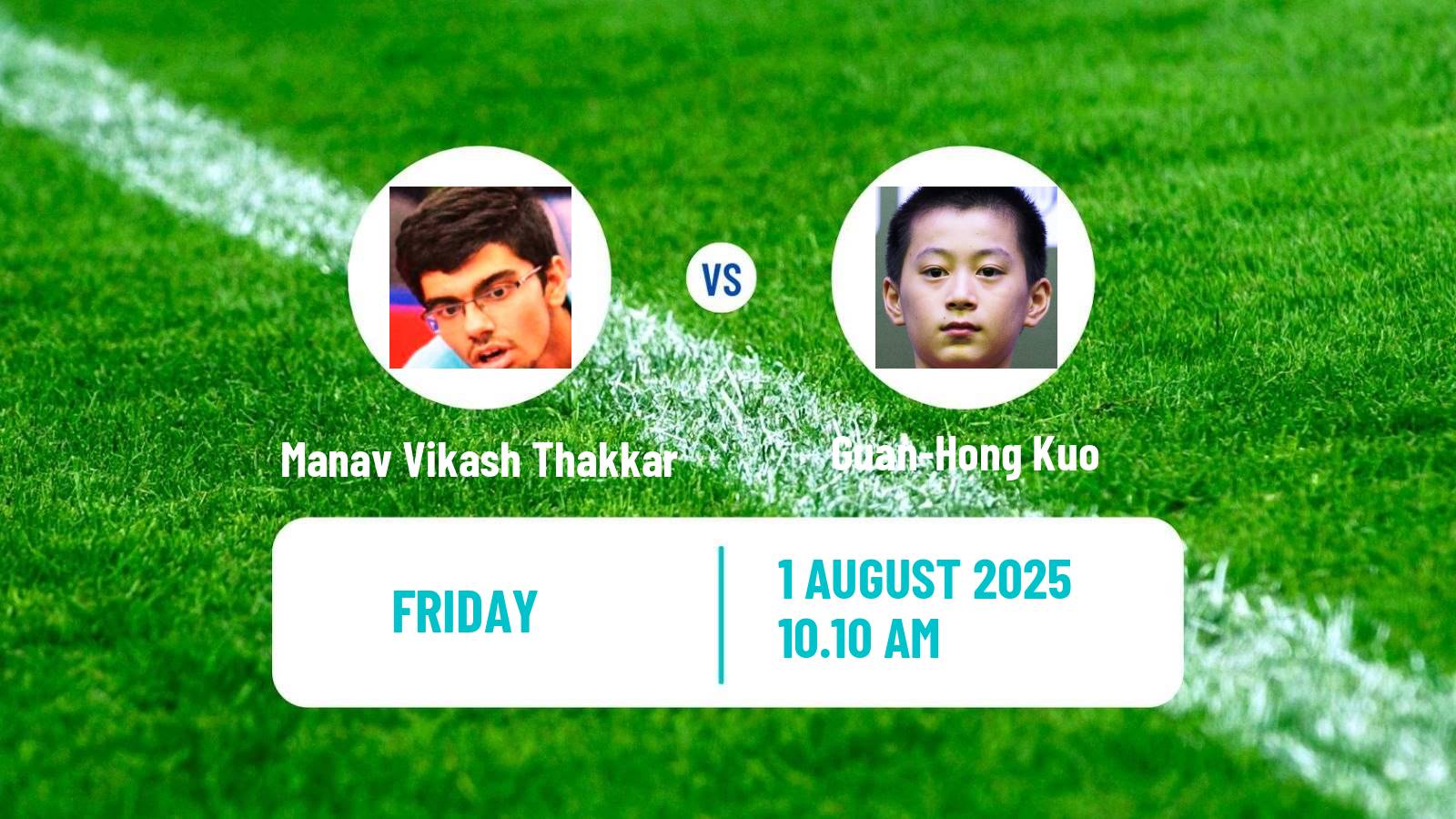 Table tennis Wtt Star Contender Foz Do Iguacu Men Manav Vikash Thakkar - Guan-Hong Kuo
