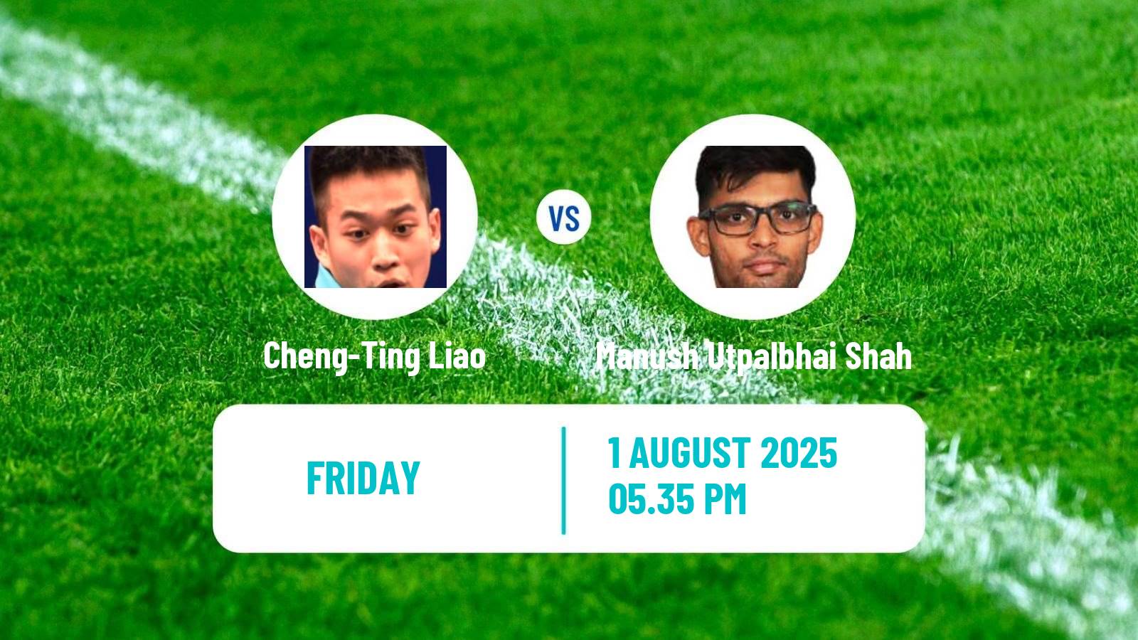 Table tennis Wtt Star Contender Foz Do Iguacu Men Cheng-Ting Liao - Manush Utpalbhai Shah