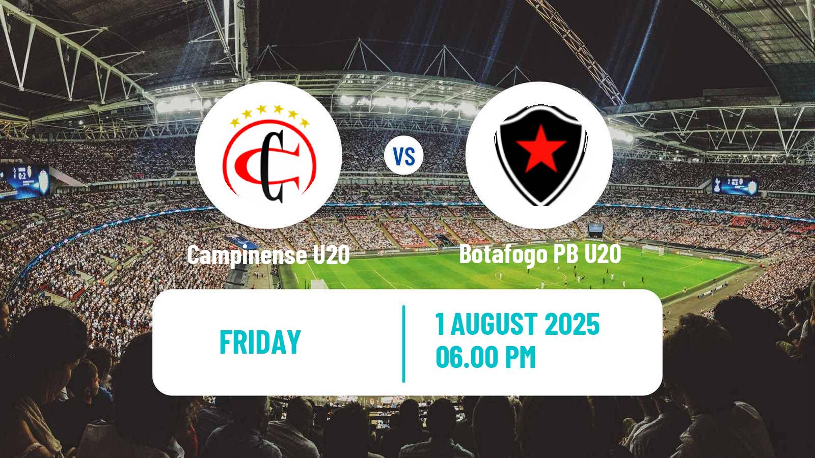 Soccer Brazilian Paraibano U20 Campinense U20 - Botafogo PB U20
