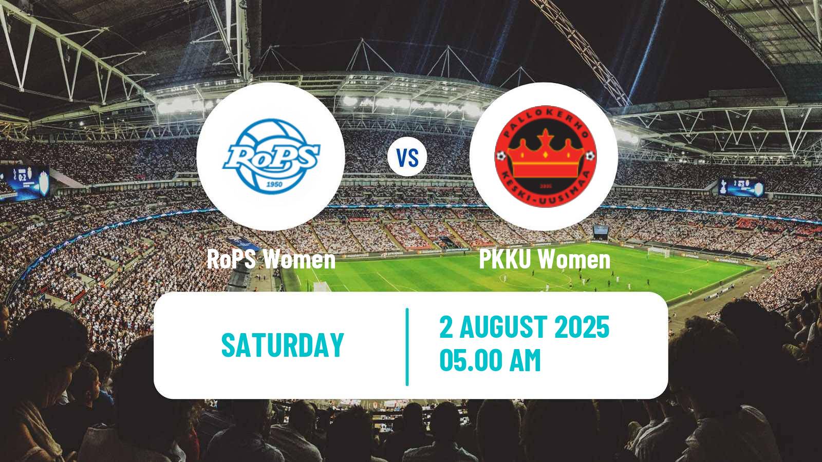 Soccer Finnish Ykkonen Women RoPS - PKKU