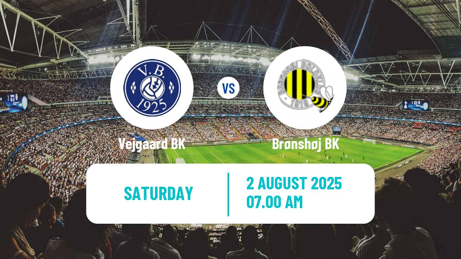 Soccer Danish 3 Division Vejgaard - Brønshøj BK