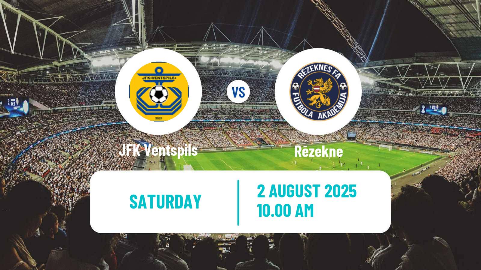 Soccer Latvian 1 Liga JFK Ventspils - Rēzekne