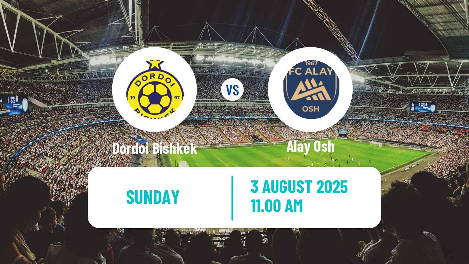 Soccer Kyrgyzstan Premier Liga Dordoi Bishkek - Alay Osh